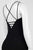 Aidan Mattox - MD1E200799 Bateau Neck Strappy Back Sheath Gown in Black