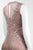 Aidan Mattox - MD1E200821 Sleeveless Illusion Tiered Fringe Gown in Pink