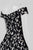 Aidan Mattox - MD1E200882 Off-Shoulder Embroidered High Low Dress in Black and White