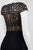 Aidan Mattox - MD1E201017 Bateau Neck Embellished Chiffon Gown in Black