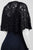 Aidan Mattox - MD1E201185 Embellished Caped Scoop Neck A-Line Gown in Blue and Black