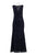 Aidan Mattox - MD1E201455 Illusion V-Neck Floral Lace Evening Gown in Blue