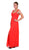 Alex Evenings - Beaded Ruched A-line Dress 132763 in Orange