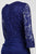 Alex Evenings - 1121682 Sequined Lace V-neck Sheath Dress in Blue