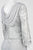Alex Evenings - 217197 Embroidered Cowl Back Dress in Silver