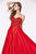 Angela & Alison Adorned Strapless Sweetheart Ballgown 661086 In Red