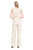 Tadashi Shoji - Blouson Bodice Embroidered Lace Jumpsuit In White and Neutral