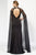 Alyce Paris - 27173 lace Applique Chiffon Gown with Long Flowy Sleeves In Black