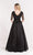 Alyce Paris - 27220 Beaded Lace Illusion Scoop Ballgown in Black