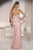 Alyce Paris - 29746 Lace Embellished Strapless Sheath Dress In Pink