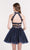 Alyce Paris - 3738 Two Piece Beaded Lace and Tulle Short Dress in Blue