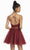 Alyce Paris - 3824 Two Piece Embellished Tulle A-line Cocktail Dress In Red
