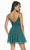 Alyce Paris - 3832 Beaded Lace Deep V-neck A-line Dress In Green