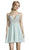 Alyce Paris - 3834 Floral Embroidered Plunging Sweetheart Dress In Green and Pink
