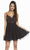 Alyce Paris - 3838 Embellished V-Neck Short Dress In Black and Multi-color