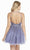 Alyce Paris - 3840 Lace V-neck A-line Cocktail Dress In Purple