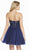 Alyce Paris - 3855 Embroidered Sweetheart Bodice Dress In Blue and Black