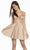 Alyce Paris - 3876 Sleeveless Deep V-neck A-line Dress In Pink
