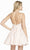 Alyce Paris - 3892 V-neck A-line Cocktail Dress In Pink