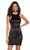 Alyce Paris - 4084 Embellished Halter Jersey Sheath Dress In Black