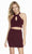 Alyce Paris - 4093 Two-Piece Crisscross Pleated Cutout Dress In Red