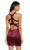 Alyce Paris - 4097 Plunging V-neck Sheath Dress In Red