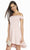 Alyce Paris - 4102 Off Shoulder Short High Low Dress In Pink