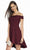 Alyce Paris - 4102 Off Shoulder Short High Low Dress In Red