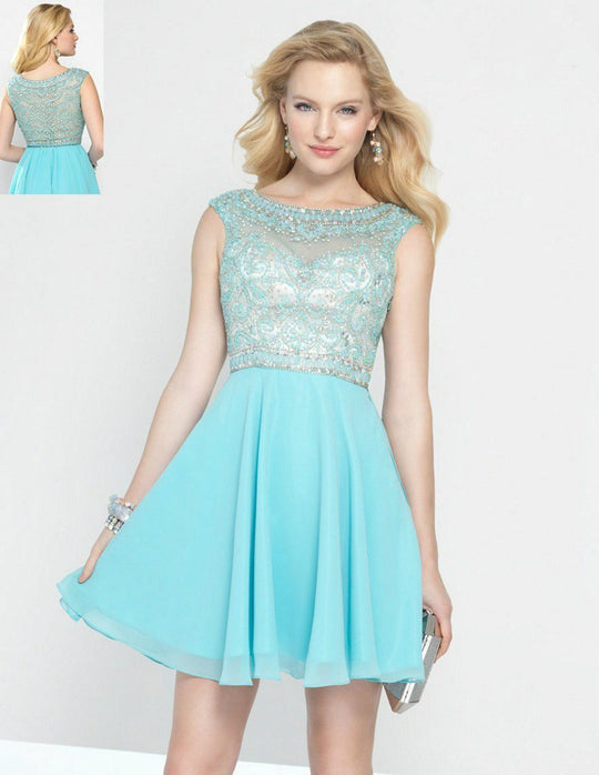 Alyce Paris - 41079 Dress In Turquoise Nude
