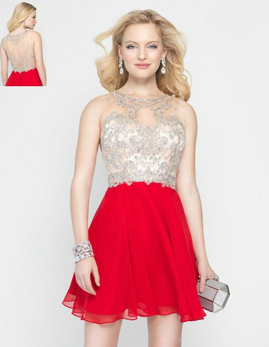 Alyce Paris - 41100 Dress In Red Nude