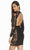Alyce Paris - 4115 Sequined Lace Sheath Dress In Black