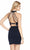 Alyce Paris - 4128 Two-Piece Beaded Illusion Lace Sheath Dress In Blue