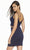 Alyce Paris - 4131 Two Piece Beaded Lace Sheath Dress In Blue
