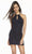 Alyce Paris - 4165 Halter Keyhole Cocktail Dress In Blue