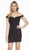 Alyce Paris - 4166 Off-Shoulder Sheath Cocktail Dress In Black and Purple