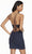 Alyce Paris - 4173 Sleeveless V-neck Fitted Dress In Blue