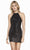 Alyce Paris - 4175 Embellished Halter Sheath Dress In Black