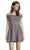 Alyce Paris - 4185 Off-Shoulder A-Line Cocktail Dress In Purple