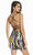 Alyce Paris - 4198 Sequined Square Neck Sheath Dress In Multi-Color
