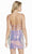 Alyce Paris - 4201 Strappy Straight Across Cocktail Dress In Multi-Color