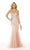 Alyce Paris - 5016 Embellished Lace Tulle Trumpet Gown in Pink