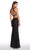 Alyce Paris - 60132 Two Piece Lace Illusion Halter Sheath Dress in Black 
