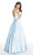 Alyce Paris - 60580 Beaded High Halter A-Line Gown In Blue