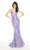 Alyce Paris - 60604 Glitter V-Neck Mermaid Gown In Multi-Color