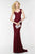 Alyce Paris - 6586 Beaded Lace Sweetheart Sheath Dress In Red