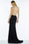 Alyce Paris - 6589 Two Piece Lattice Beadwork Jersey Sheath Dress In Black and Neutral