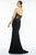 Alyce Paris - 35788 Strapless Crystal Beaded Lace Corset Dress In Black and Neutral