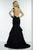 Alyce Paris Claudine - 2551 Faux Off-Shoulder Ruffled Evening Gown in Black