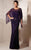 Alyce Paris Jean De Lys - 29088 Scoop Chiffon Sheath Dress in Purple