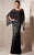 Alyce Paris Jean De Lys - 29088 Scoop Chiffon Sheath Dress in Black